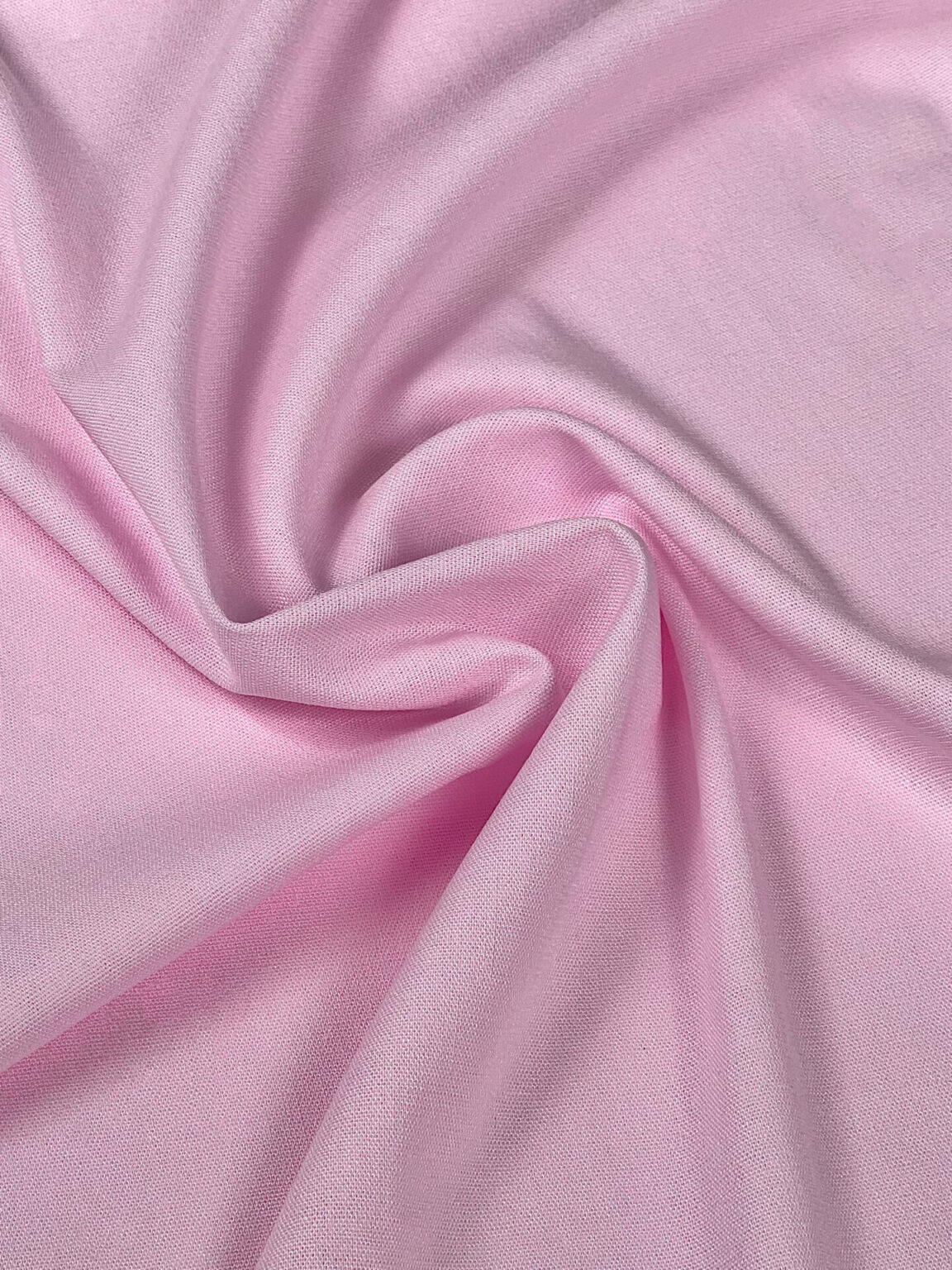 Lino ir viskozės audinys „Baby Pink“ spalvos
