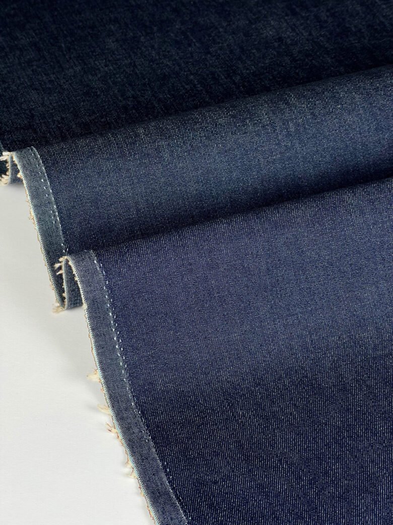Spanish thick denim with elastane in classic blue color