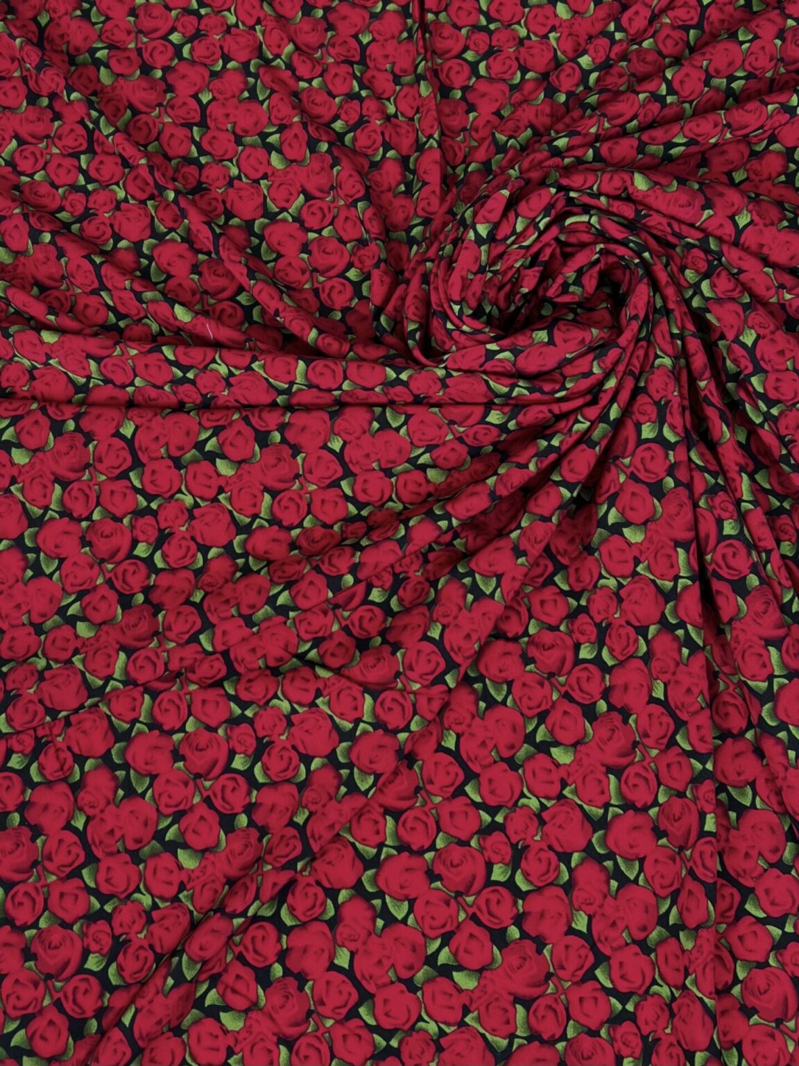 Dress Fabric with Rose Pattern