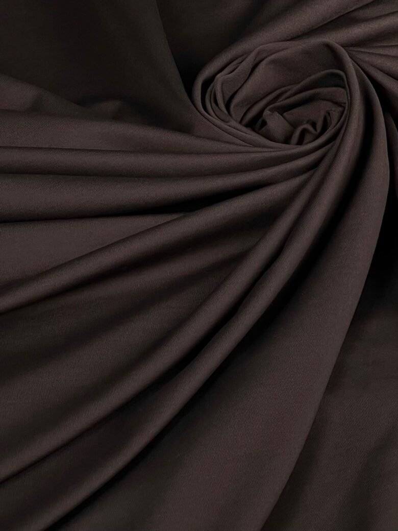 Matte Lycra (lycra) in dark brown color