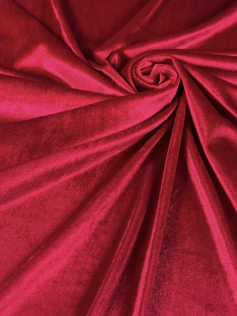 Stretch Velvet in Red