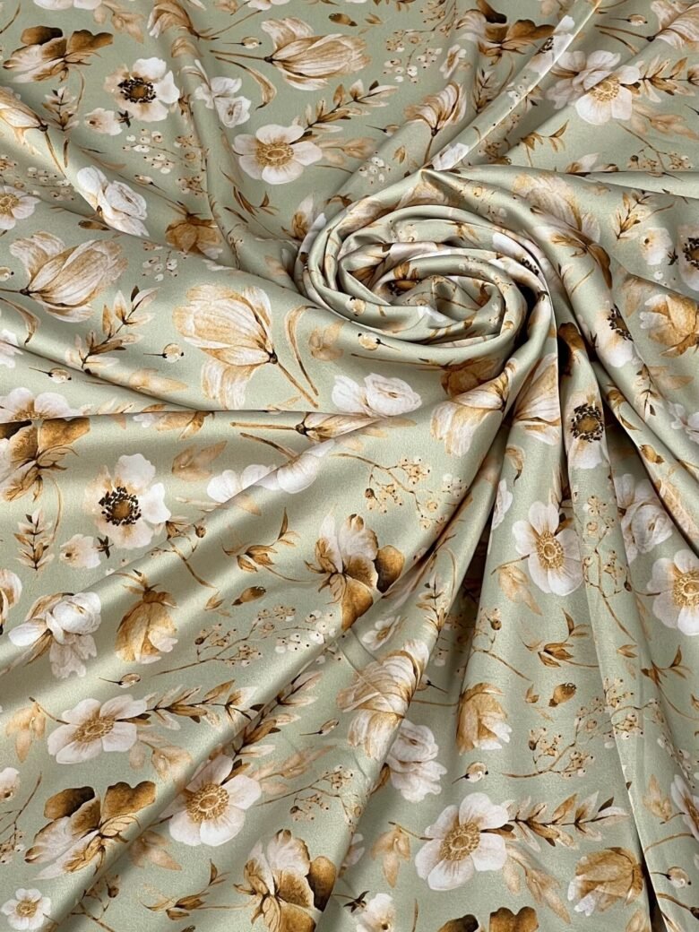 Armani zīds (satīns) „Vintage Soft Green“