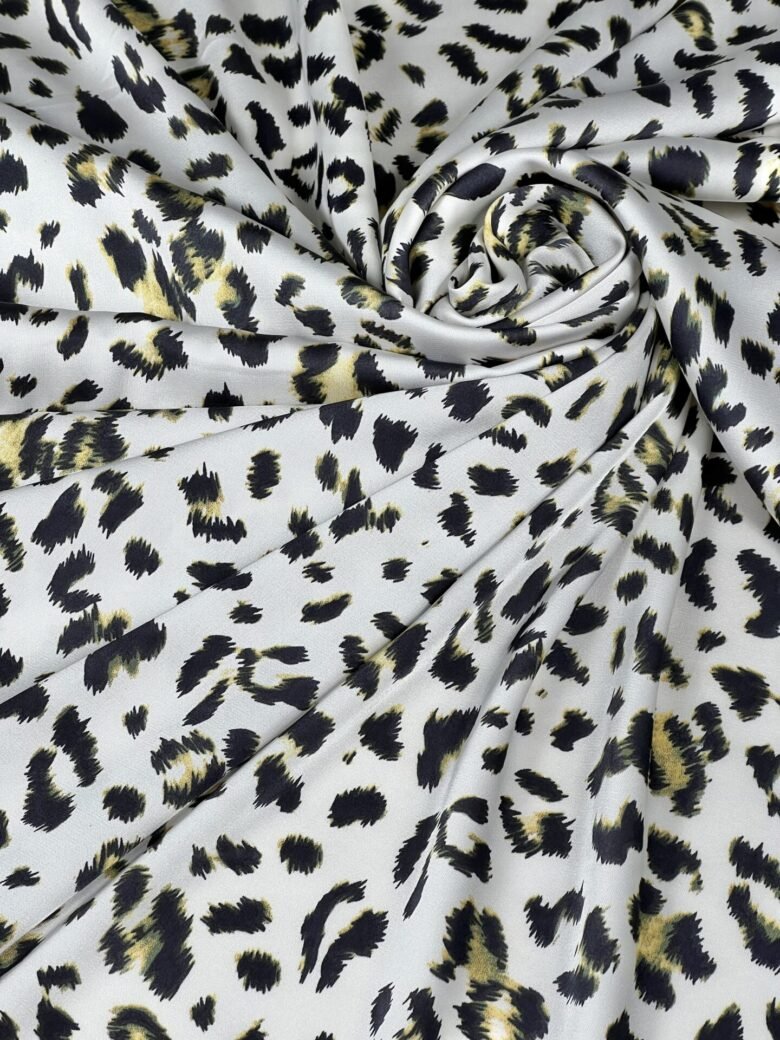 Armani Silk (Satin) "Leopard In Lemon"