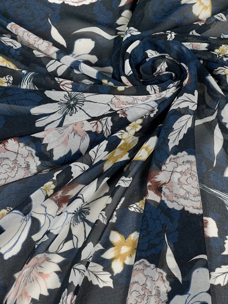 Chiffon "Flowers in the Dark"