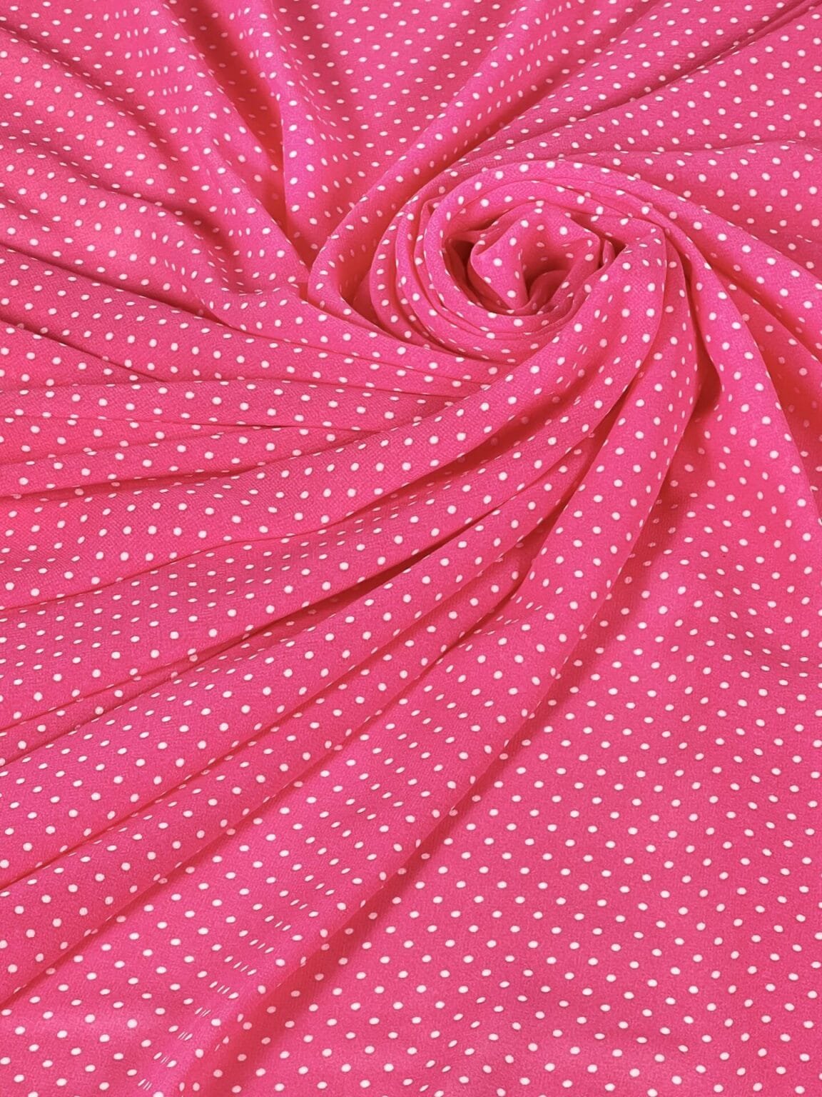 Šifons „Neon Pink Dots“