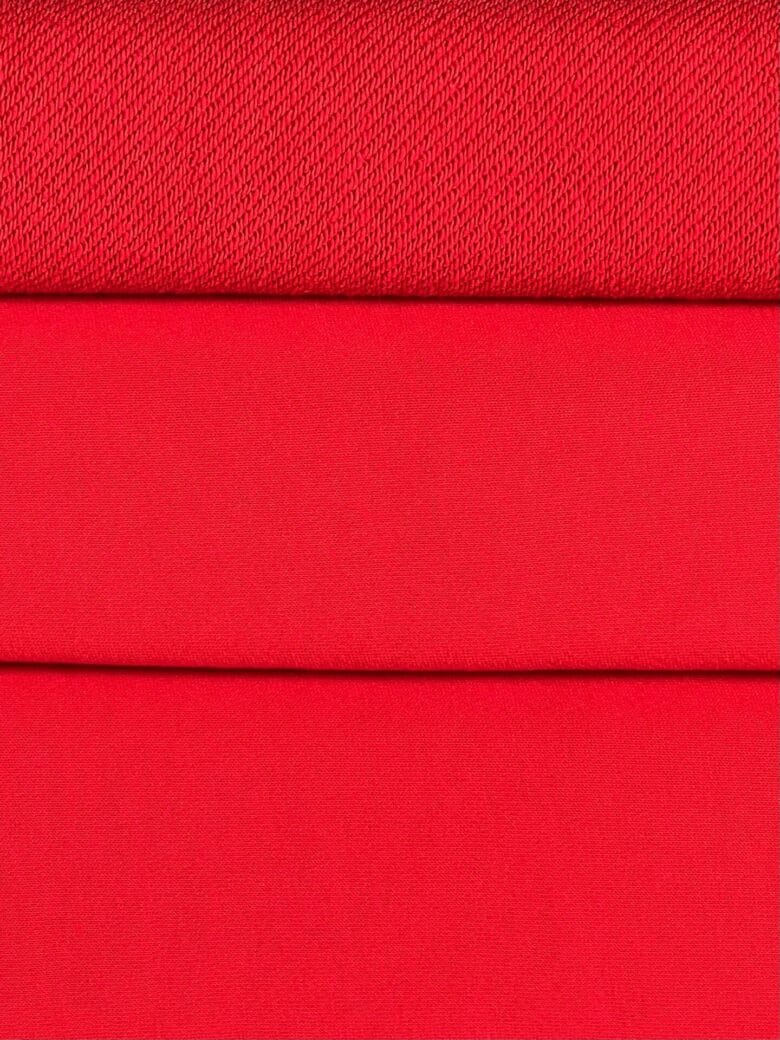 "Diagonal" three-thread loop fabric in red (MX07)
