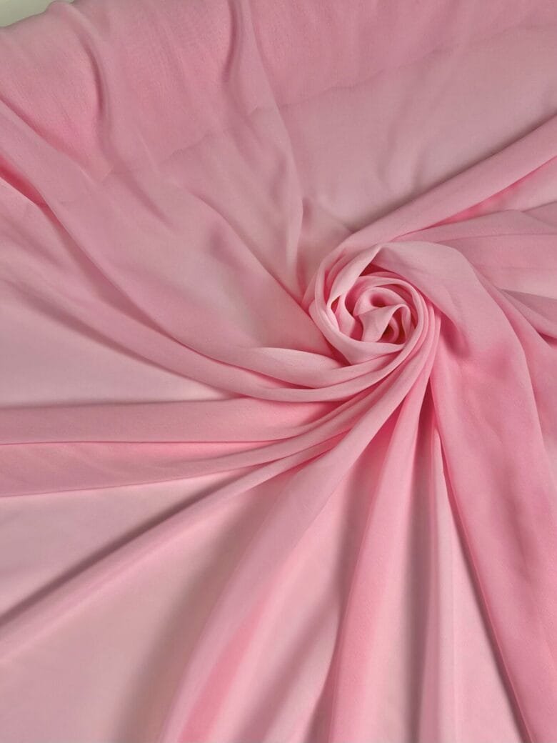 Solid Color Chiffon "Pink Rose"