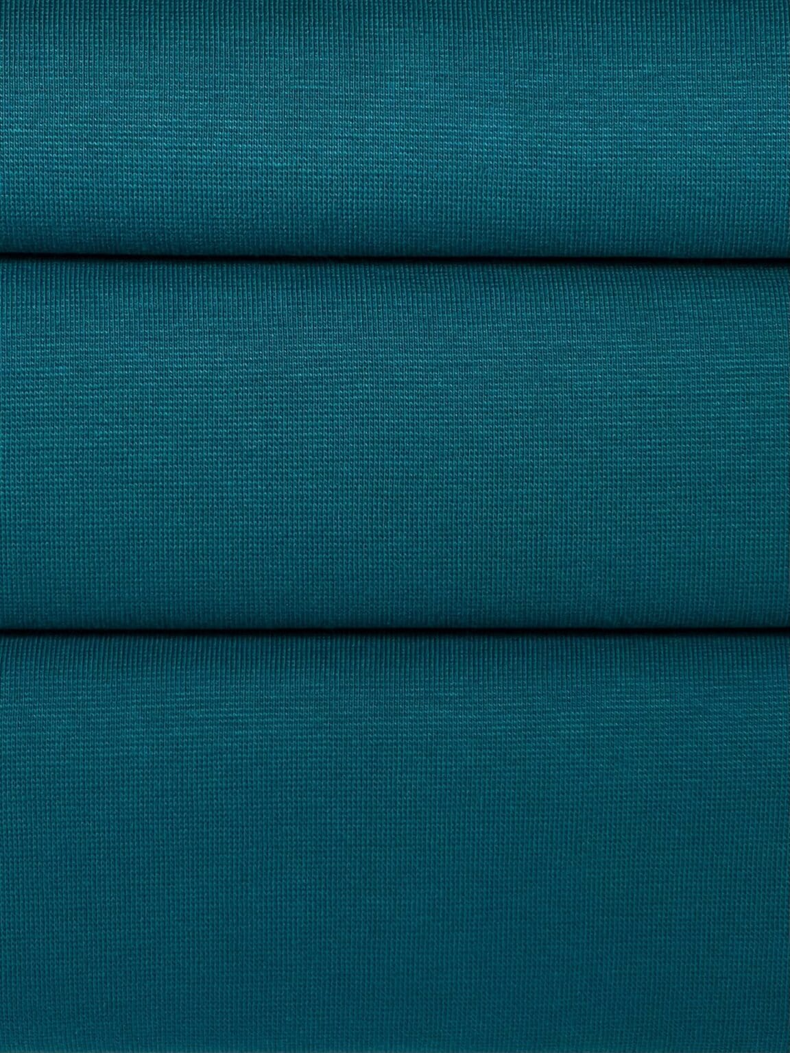RIB smooth knitting "Water Depth" greenish blue color (KD34)