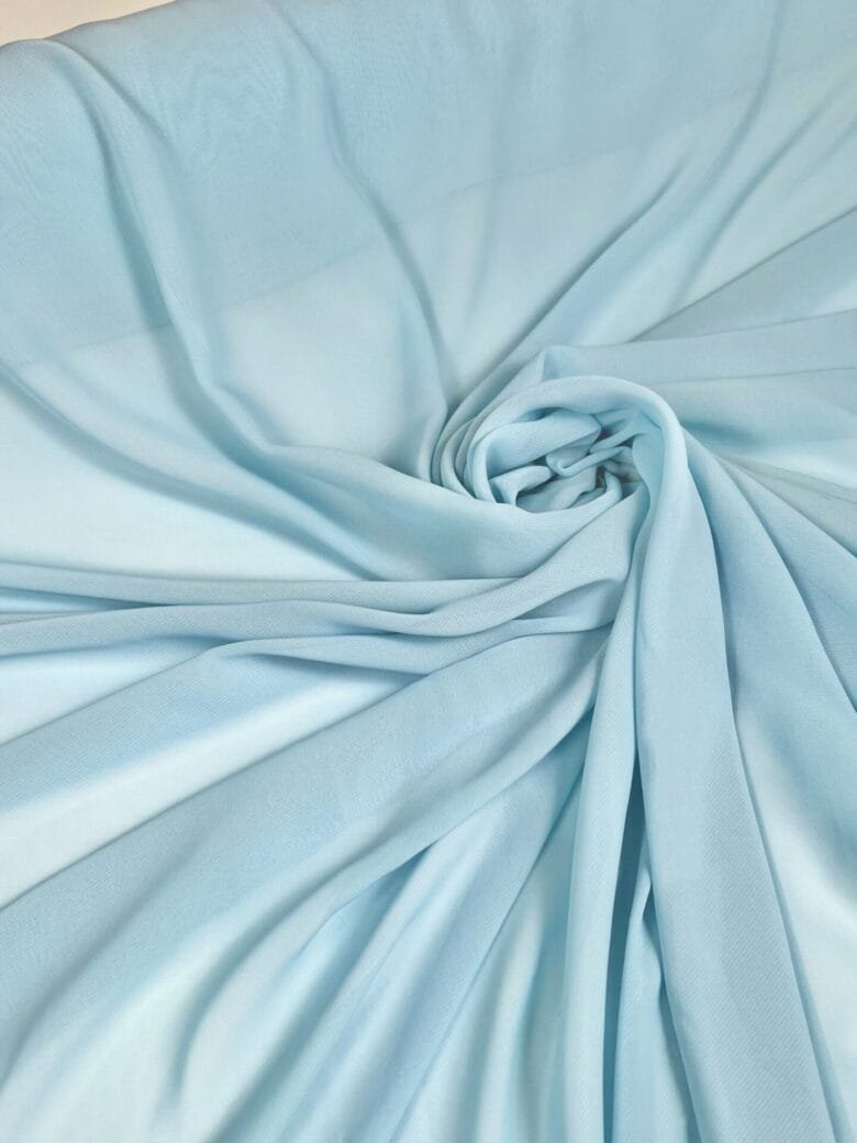 Solid Light Blue Chiffon