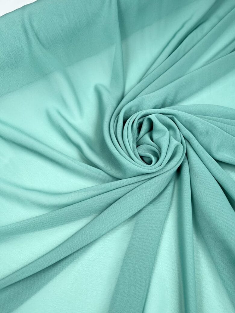 Solid Chiffon in Light Turquoise Blue Color