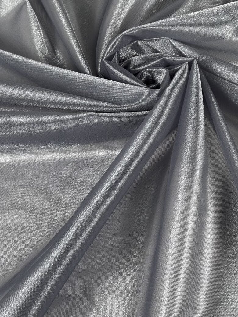 Satin Glossy Tulle in Grey Color