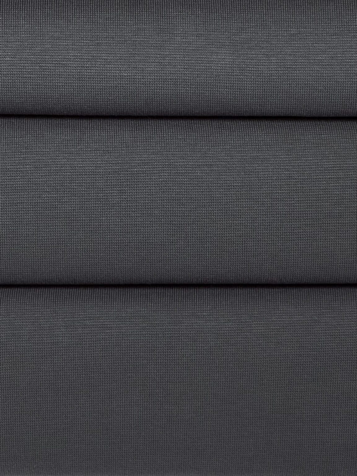 RIB smooth knit in dark gray color