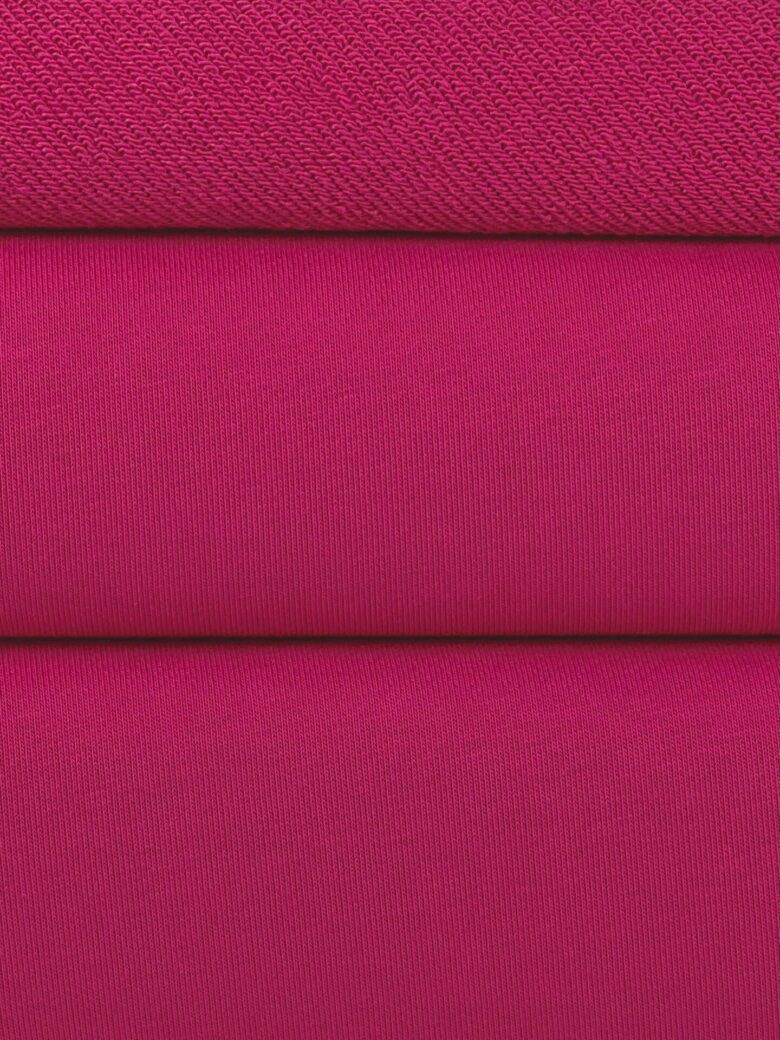 "Diagonal" three-thread loop fabric in bright pink (KD36)