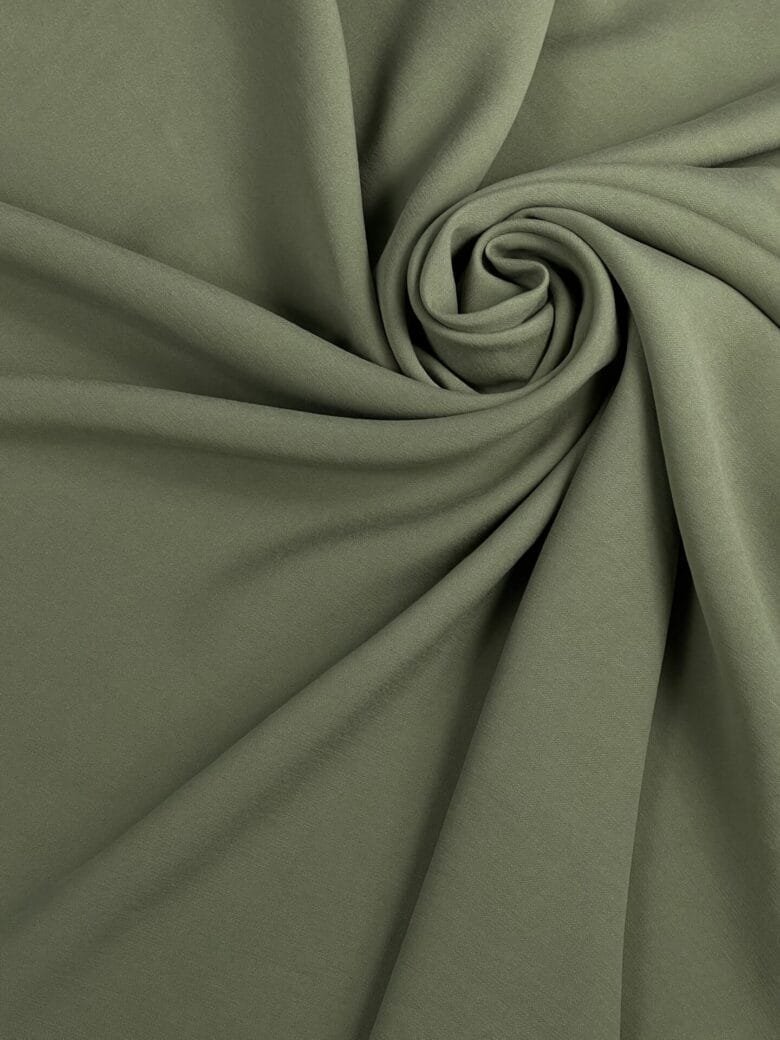 Cupro (kupro) auduma imitācija „Moss Green“