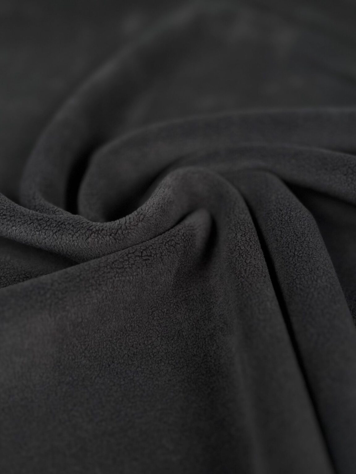 Divpusējais flīss (fleece) „Tumši pelēks“