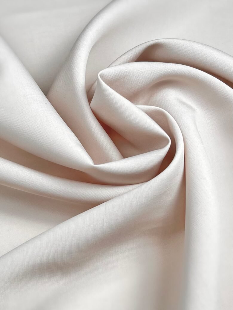 Cupro Fabric Imitation in Nude Color