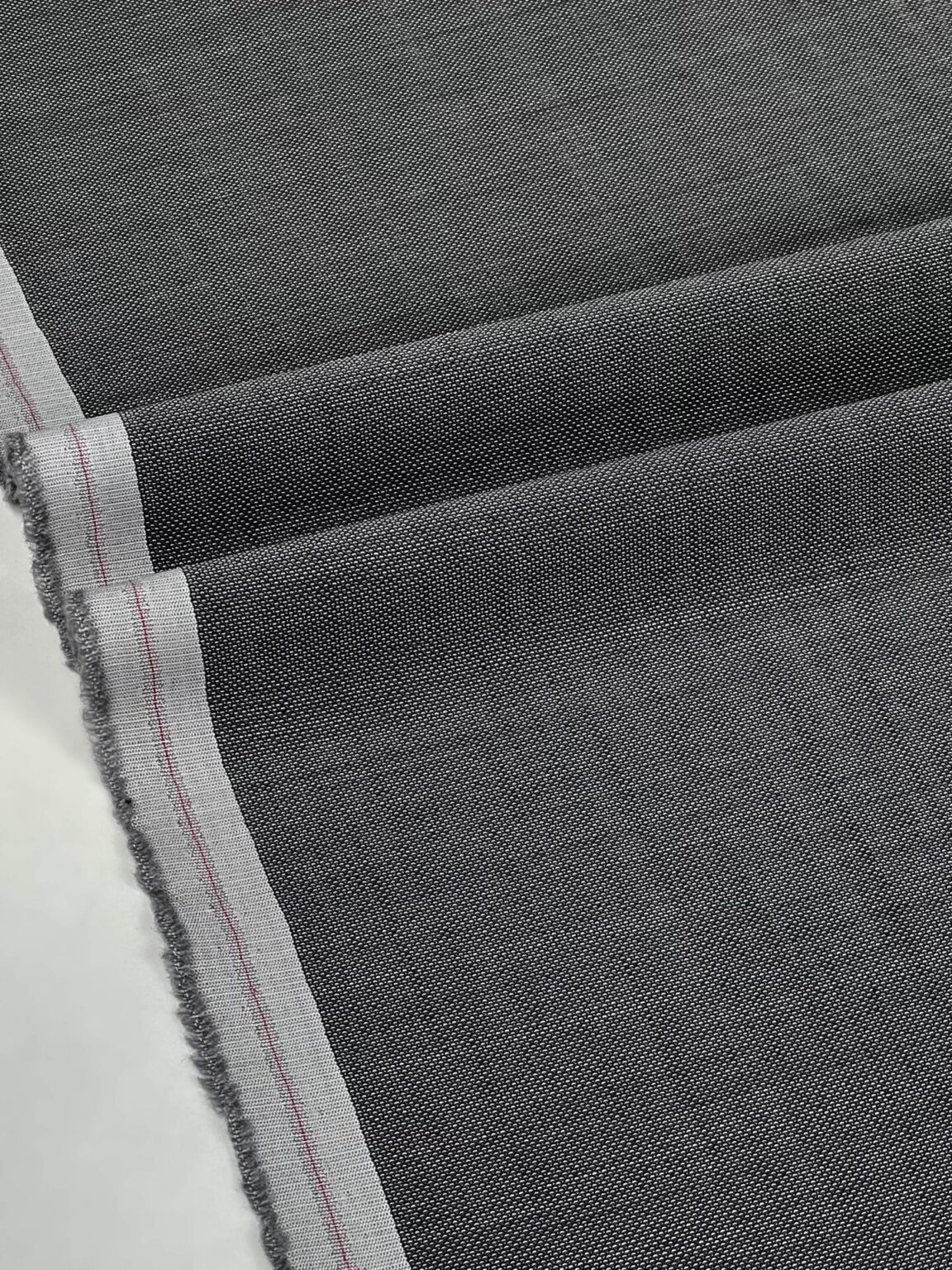 Italian Suiting "Virgin" Wool Fabric "Silky Grey" with 15% Natural Silk