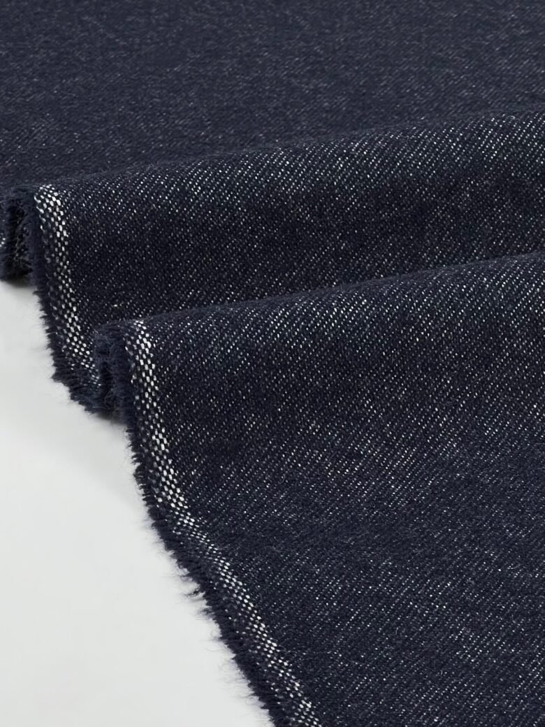Dark Blue "Jack" Suiting Tweed Fabric