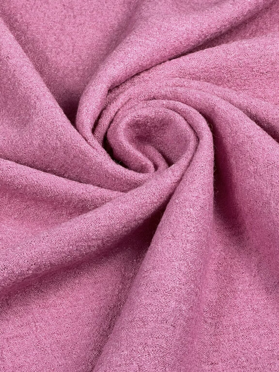 Эластичный трикотаж из «вареной шерсти» и хлопка «Baby Pink»