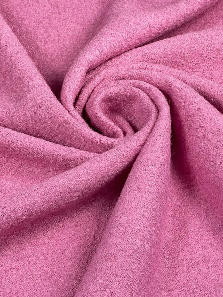 Эластичный трикотаж из «вареной шерсти» и хлопка «Baby Pink»
