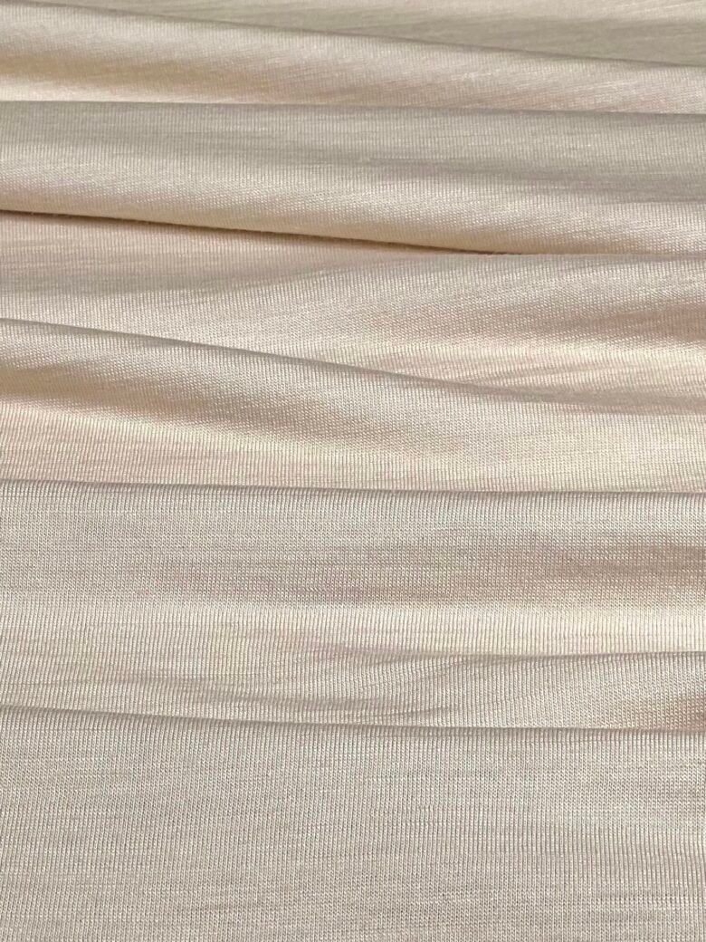 Merino wool and natural silk elastic jersey (premium quality) skin color 021