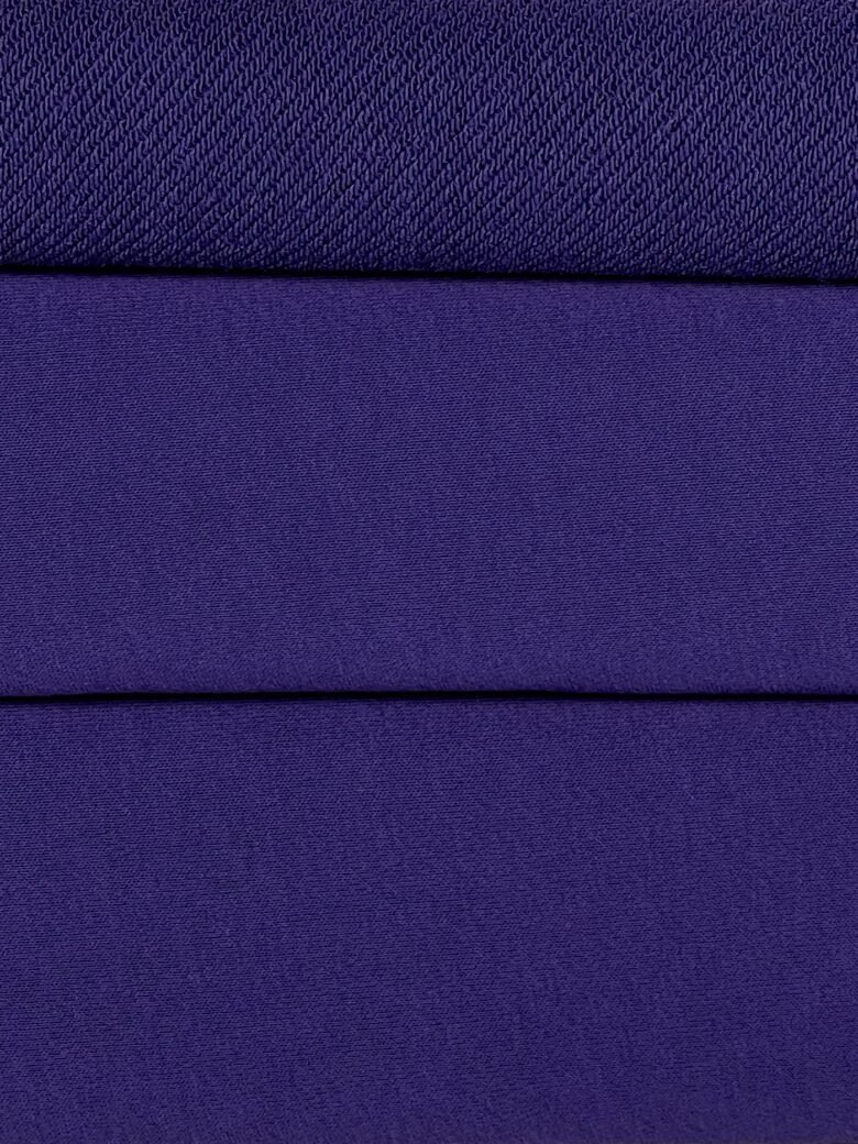 "Diagonal" three-thread loop fabric in "Indigo Purple" color (MX16)