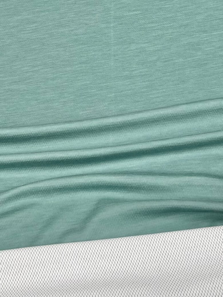 Elastic Merino Wool and Polyester Fabric (premium quality) mint color 018 (WITH DEFECT)
