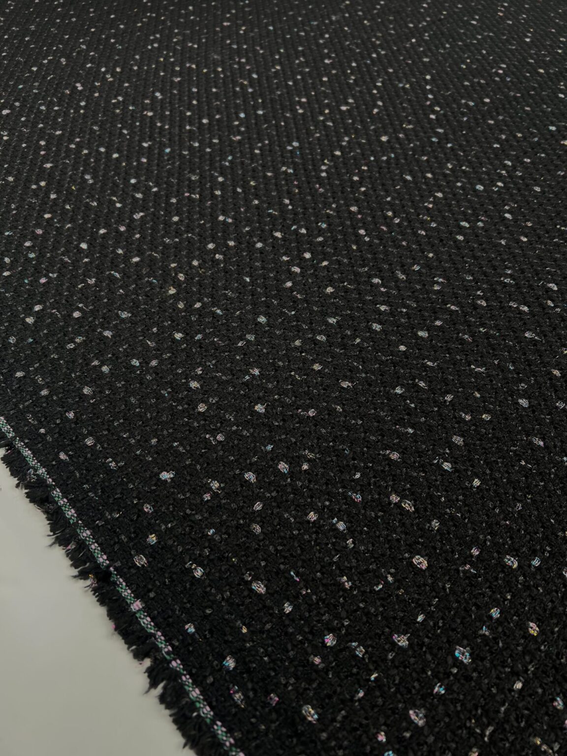 Italienischer „Chanel“ Zopfmuster Tweed mit Lurex „Isley“