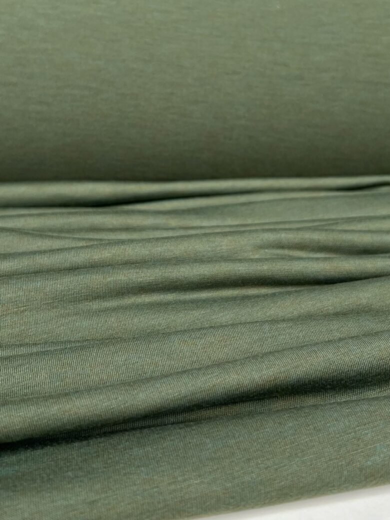 Merino wool elastic jersey (premium quality) green color 194