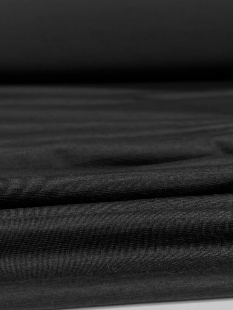 Merino vilnas elastīgs trikotāža (premium kvalitāte) „Charcoal Grey“ 124