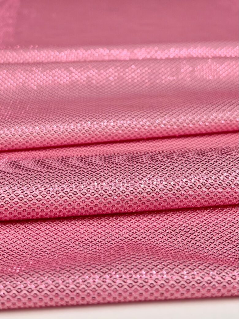 Glossy "Moonlight" Fabric in Pink Color