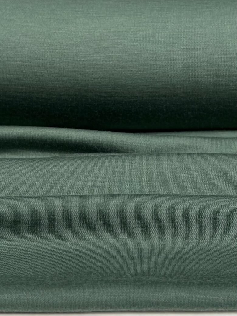 Merino vilnas elastīgs trikotažs (premium kvalitāte) „Hunter Green“ 122