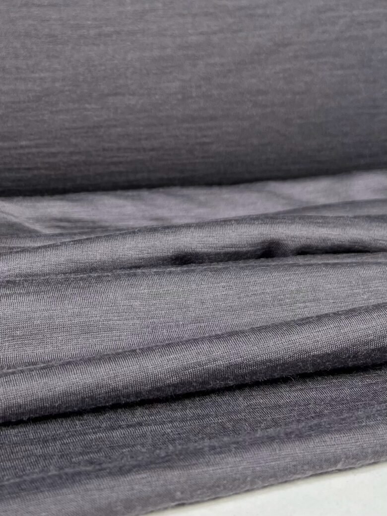 Merino vilnas elastīgs trikotažs (premium kvalitāte) „Dusty Lilac” krāsā 183