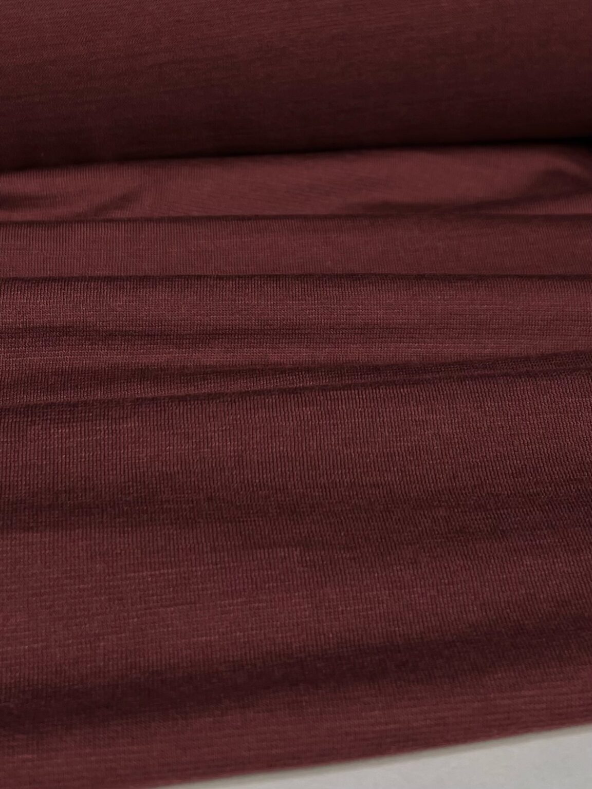 Merino vilnos ir tencelio elastingas trikotažas (premium kokybė) bordinės spalvos 160