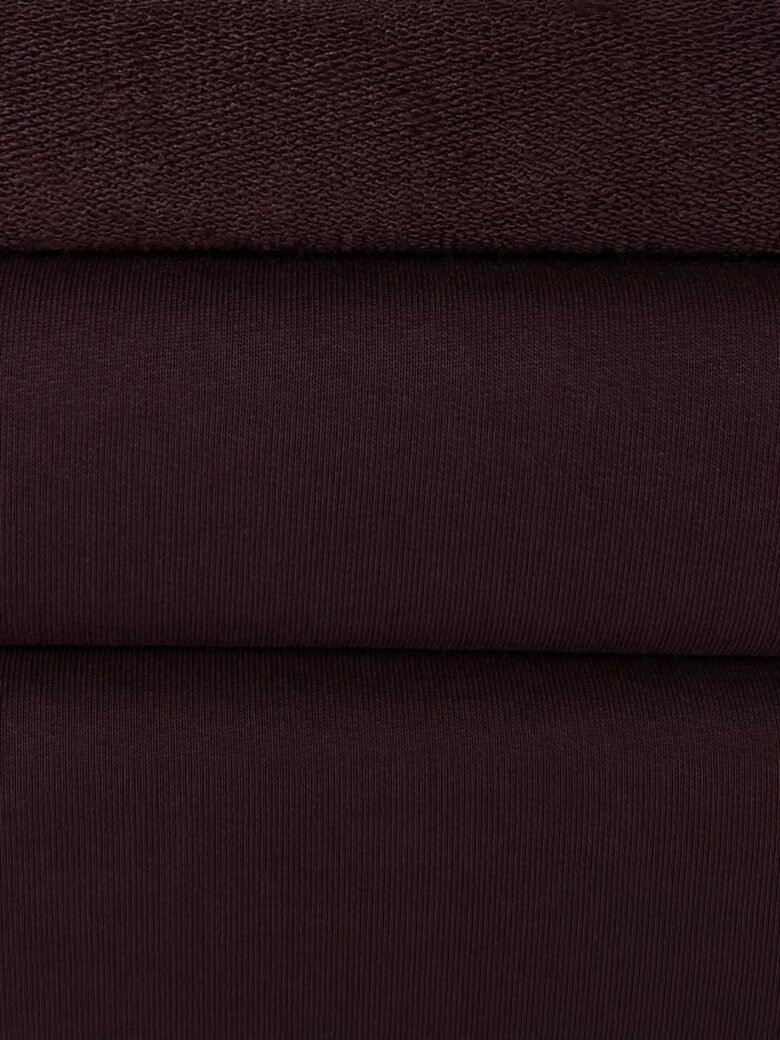 „Diagonal“ trisiūlis kilpinis trikotažas „Dark Marsala“ krāsā (KD41)