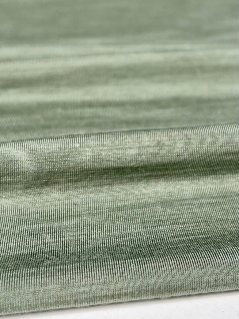 Merino vilnos ir liocelio elastingas trikotažas (premium kokybė) pastelinės žalios spalvos 072