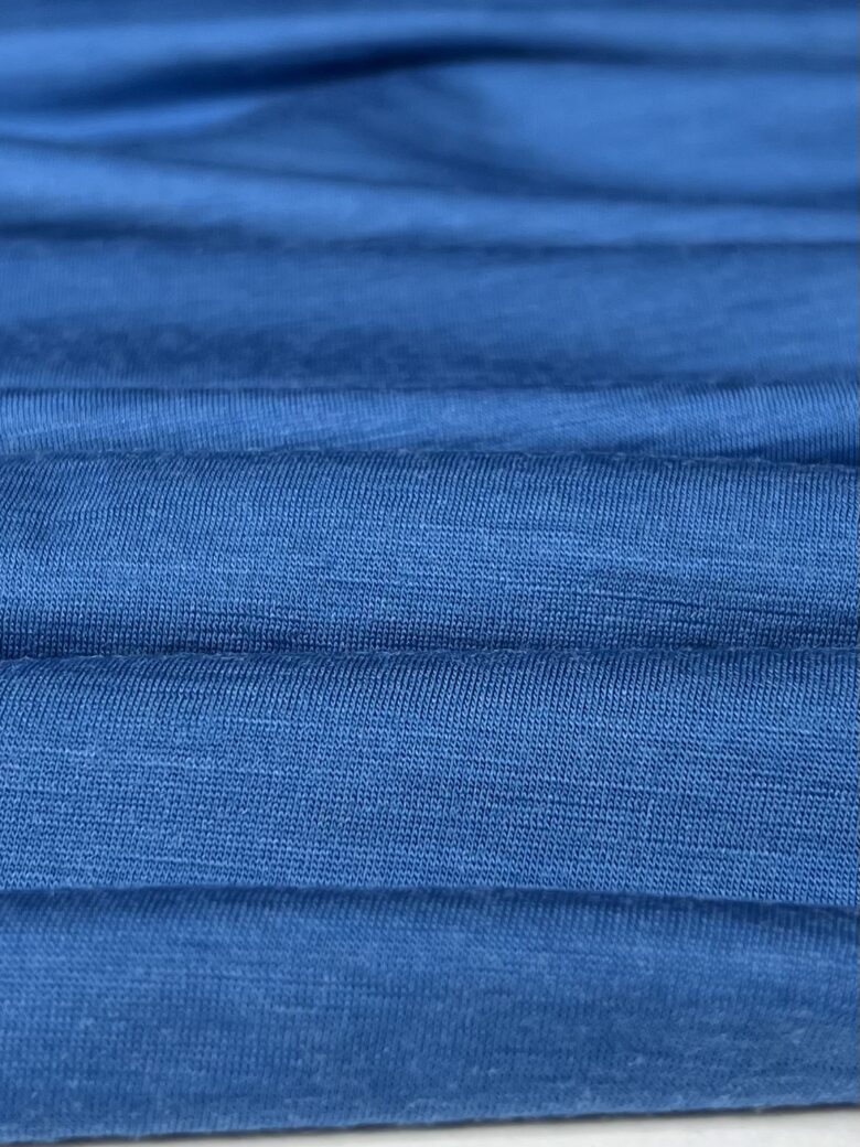Merino vilnas elastīgs trikotāža (premium kvalitāte) „Indigo” krāsā 098