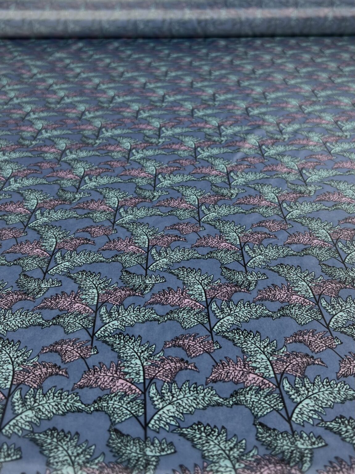 Lining Fabric with "Fern" Design