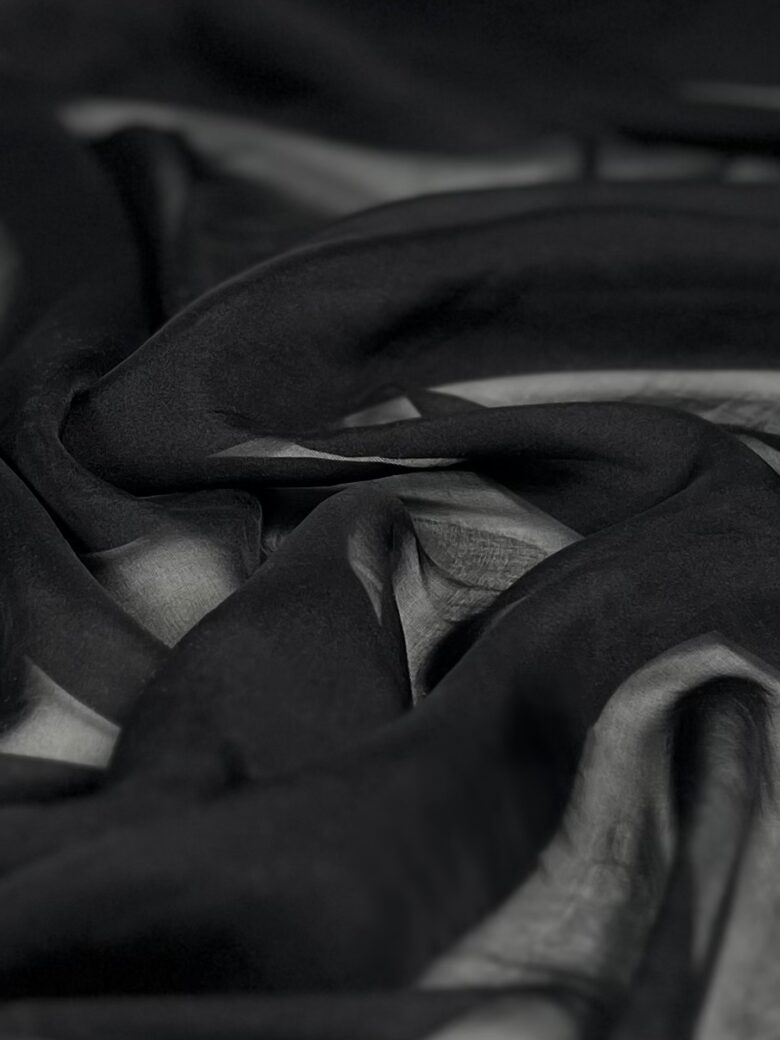 Italian Collectible Solid Color Natural Silk Chiffon "Uno"
