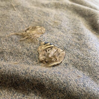 Ilgo plauko „Lama“ paltinis audinys šviesiai rudos spalvos (dirbtinis kailis) (kaina už likutį 3.8 m) (SU BROKU) - Image 3