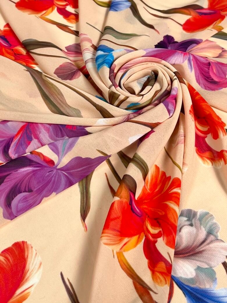 Chiffon with "Iris" Design
