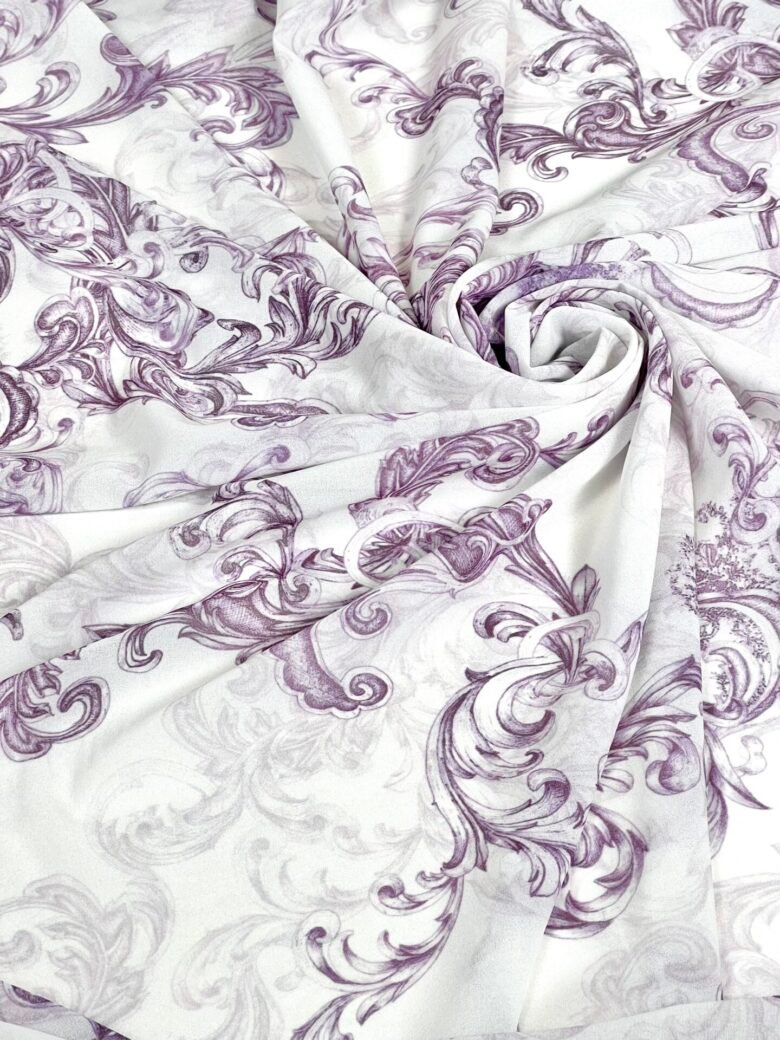 Chiffon with "Violet Versace" Design
