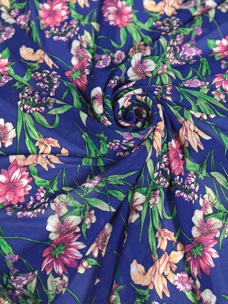 Šifons ar dizainu „Floral Tints“