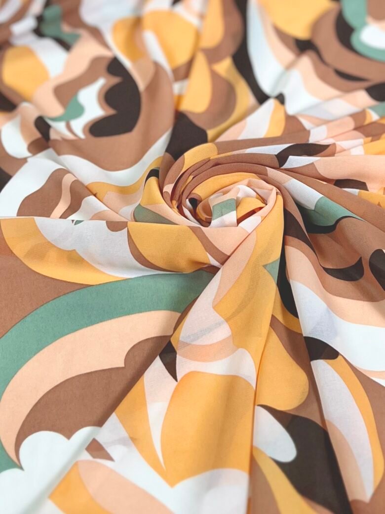 Šifons ar dizainu „Pastel Abstraction“