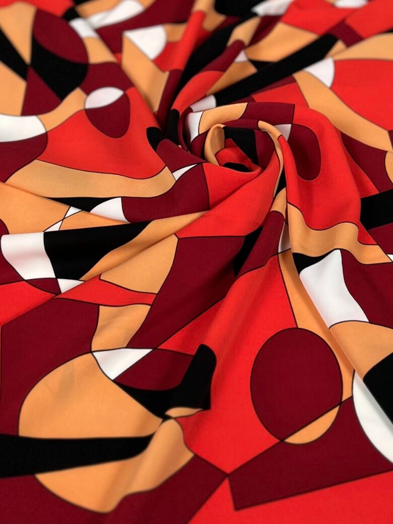 „SPH“ kleitu audums „Red Abstraction“