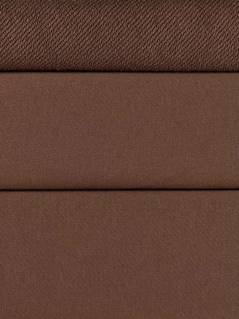 "Diagonal" three-thread loop knit fabric "Milk Chocolate" (MX28)