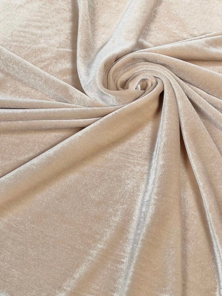 Stretch Velvet "Beige"