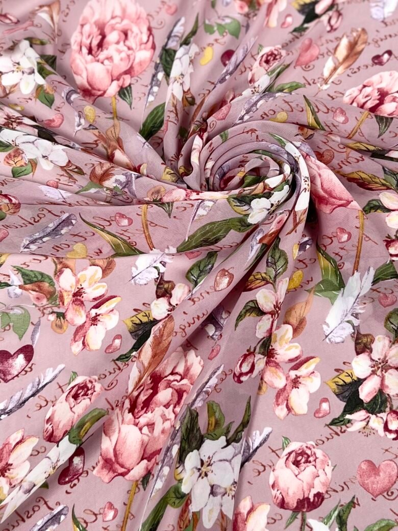 Šifons ar dizainu „Flower Glade“