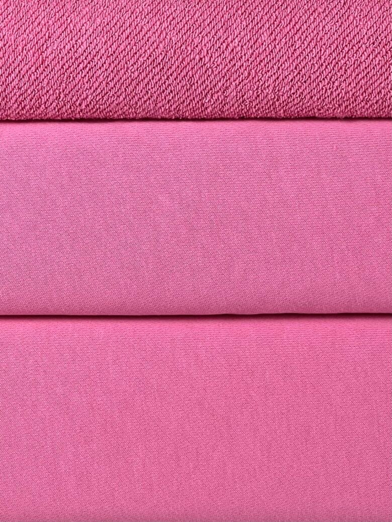 "Diagonal" Three-Thread Loop Fabric "Candy Pink" (MX27)