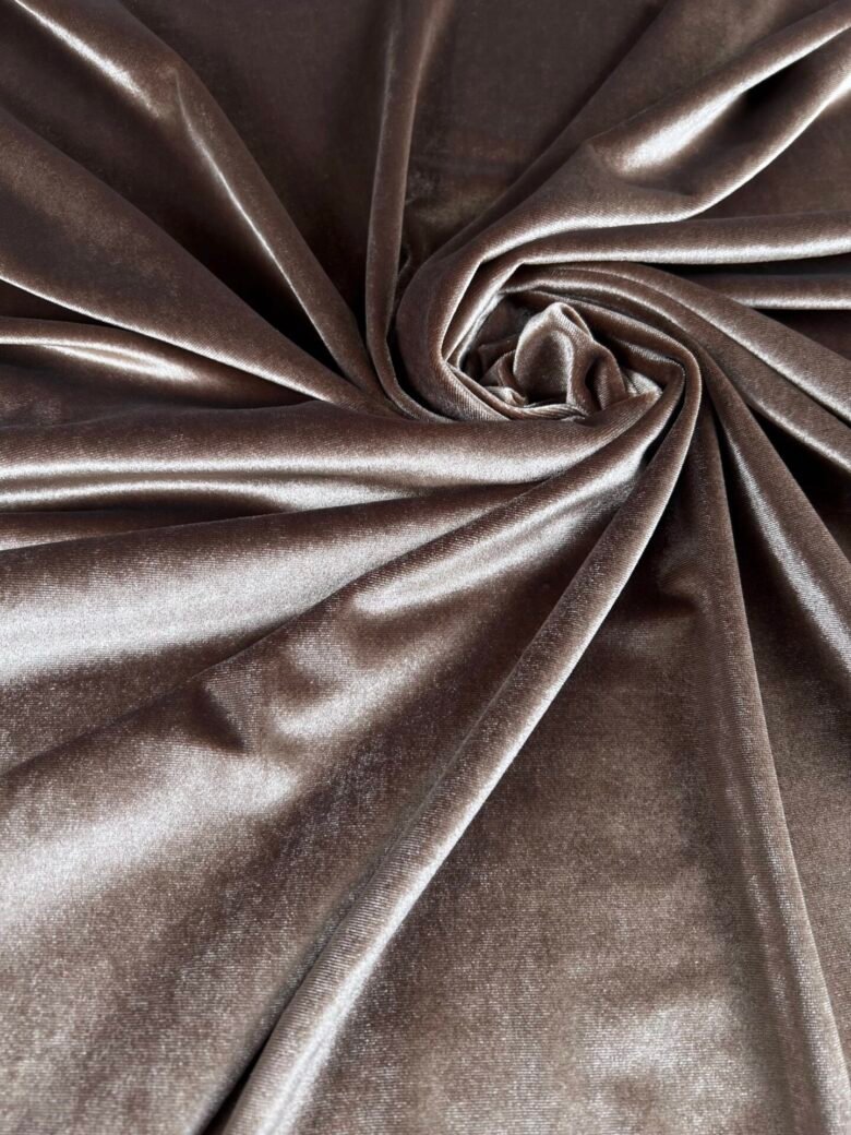 Stretch Velvet "Perfect Greige"